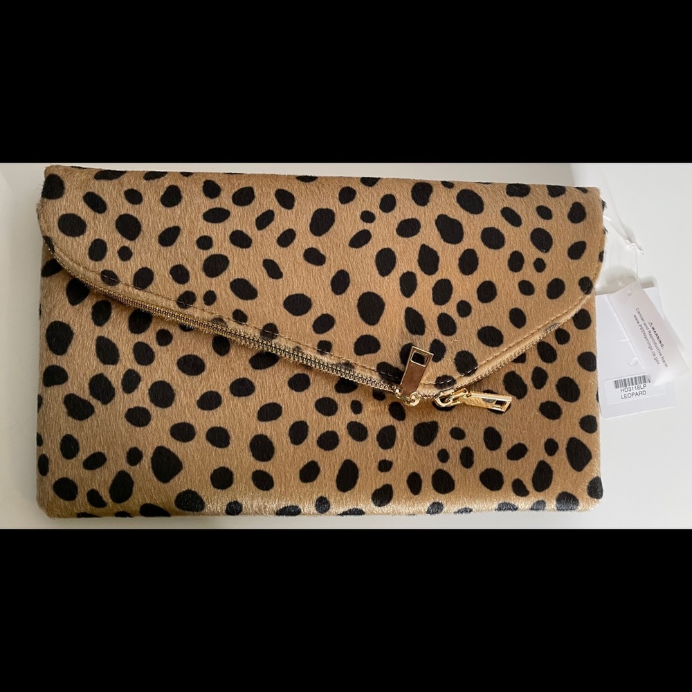 Leopard Zippered Clutch